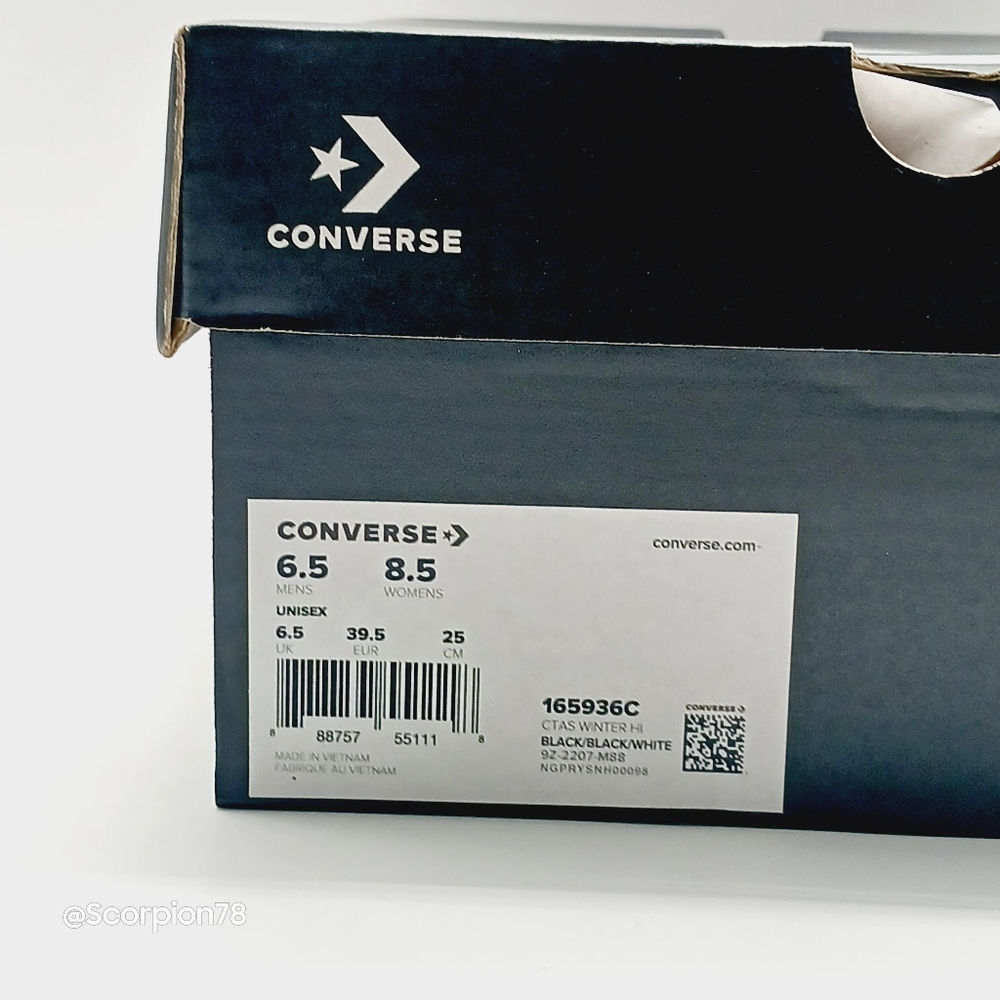 Converse Chuck Taylor All-Star Gore-Tex/ Lined Shoes Size 6.5 Men/8.5 Women - Picture 5 of 13